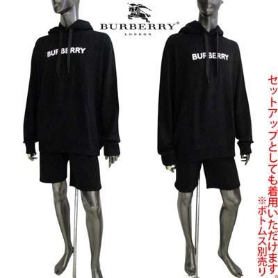 パーカー・フーディ BURBERRY Men Tops 8083392 Black BURBERRY バーバリー パーカー フーディ ブラック Mサイズ
