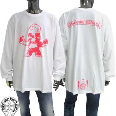 ϡ CHROMEHEARTS T  Ĺµ ԥ󥯥/ۡ塼/T  FOTI Neon Pink Back Scroll Logo LS<img class='new_mark_img2' src='https://img.shop-pro.jp/img/new/icons2.gif' style='border:none;display:inline;margin:0px;padding:0px;width:auto;' />