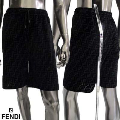 FENDI☆バミューダパンツ フェンディ FENDI ハーフパンツ メンズ ボトムス 全体FFズッカ柄
