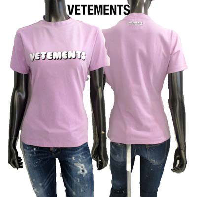 ȥ VETEMENTS T ǥ Ⱦµ ե/Хåͥåݥåץץꥷ硼ȥ꡼T ԥ WE64TR310P STRETCH JERSEY PINK<img class='new_mark_img2' src='https://img.shop-pro.jp/img/new/icons2.gif' style='border:none;display:inline;margin:0px;padding:0px;width:auto;' />