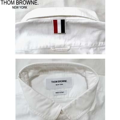 トムブラウン THOM BROWNE シャツ メンズ 長袖 フロント裾部分