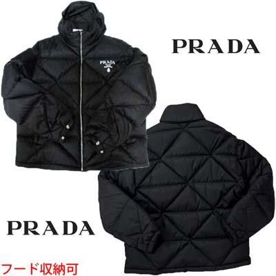 プラダ PRADA ダウンジャケット メンズ アウター フロントホワイトロゴ