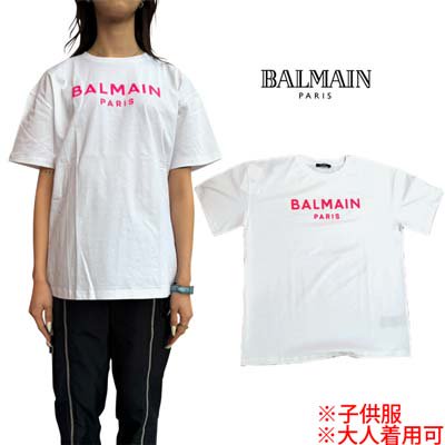 Хޥ BALMAIN å Ҷ ȾµT 륺 ܡ ˥å Ͳ եȥԥ󥯥֥ɥꥷ硼ȥ꡼T ۥ磻 BU8Q71 Z0082 100FU<img class='new_mark_img2' src='https://img.shop-pro.jp/img/new/icons2.gif' style='border:none;display:inline;margin:0px;padding:0px;width:auto;' />