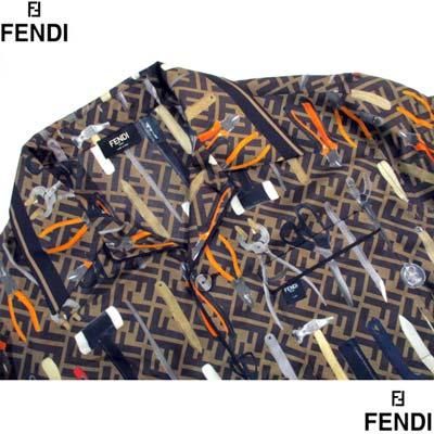 フェンディ FENDI シャツ 長袖 メンズ カジュアル トップス 全体
