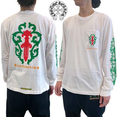 ϡ CHROMEHEARTS T T  ޥåɥ꡼ʬ꡼󥯥ޥT ۥ磻 Red-green Dagger WHITE<img class='new_mark_img2' src='https://img.shop-pro.jp/img/new/icons2.gif' style='border:none;display:inline;margin:0px;padding:0px;width:auto;' />