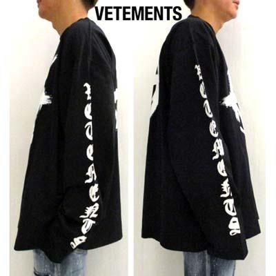 VETEMENTS ヴェトモン ロンT ロングTシャツ 長袖 ユニセックス ブラック
