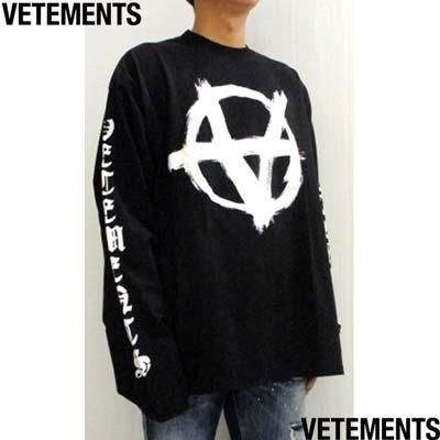 VETEMENTS ヴェトモン ロンT ロングTシャツ 長袖 ユニセックス ブラック