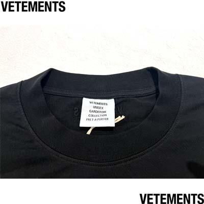 VETEMENTS /   ロングTシャツ XS VETEMENTS ヴェトモン ロンT ロングTシャツ 長袖 ユニセックス ブラック