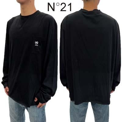 最新デザインの N°21 長袖 ロングTシャツ メンズ ロンT ヌメロヴェントゥーノ トップス