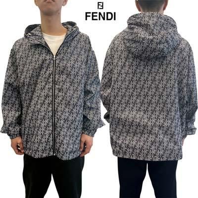 <img class='new_mark_img1' src='https://img.shop-pro.jp/img/new/icons1.gif' style='border:none;display:inline;margin:0px;padding:0px;width:auto;' />FENDI �ե���ǥ� ��� ���㥱�å� ������ɥ֥졼���� ���å��� ����FF��Υ������� �ʥ����� �������� ���졼 FAA935 ARYI F0PU7