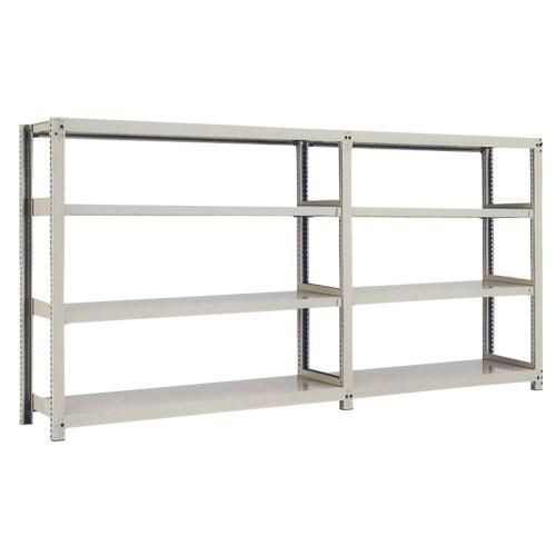 スチール棚 中量300kg連増(2連結棚) H1500×W3000×D900(mm) 棚板8
