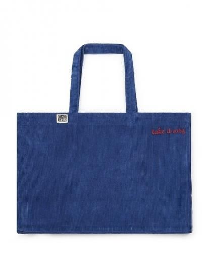 セール価格！BONTON☆ボントン デニムバッグ レインボー BONTON（ボントン）トートバッグ｜LILI et NENE