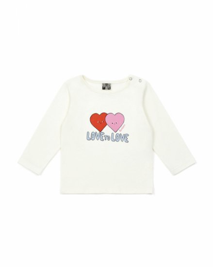 <img class='new_mark_img1' src='https://img.shop-pro.jp/img/new/icons6.gif' style='border:none;display:inline;margin:0px;padding:0px;width:auto;' />BONTON BABY LOVE Tシャツ  ホワイト