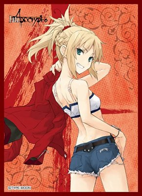 【中古品】未開封スリーブ【赤のセイバー 】きゃらスリーブコレクション マットシリーズ (No.MT100)「Fate/Apocrypha」 -  【カードショップ　アヴァロン】