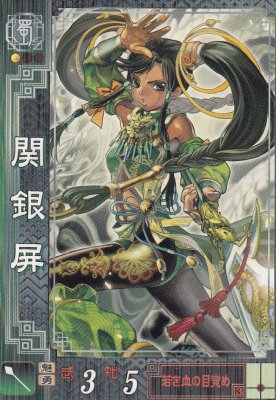 三国志大戦2 蜀005 関銀屏（若干傷み） - 【カードショップ　アヴァロン】