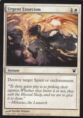 MTG 英語版 MTG-ISD-040 緊急の除霊/Urgent Exorcism【英語版】(若干傷み
