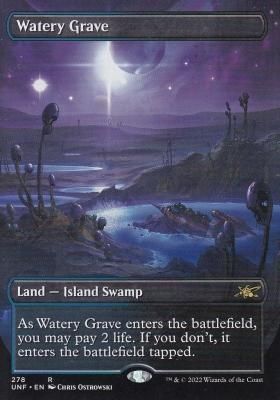 MTG-UNF-278 湿った墓/Watery Grave - 【カードショップ　アヴァロン】