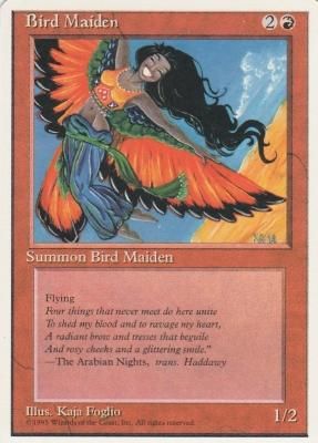 鳥の乙女 サインド アーティストプルーフ 英語版 MTG