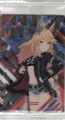 ウマ娘 プリティーダービー ゴールドシチー サイン箔押し キラ