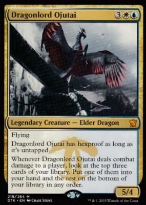 MTG DTK-JP219 Dragonlord Ojutai/龍王オジュタイ【英語版