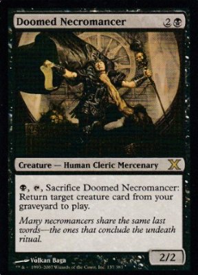 MTG-10ED-137 Doomed Necromancer/宿命のネクロマンサー【英語版