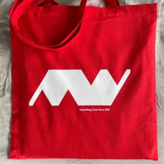 Minimal Wave Red Tote Bag