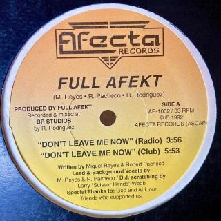 Full Afekt - Don't Leave Me Now / Out Of My Mind