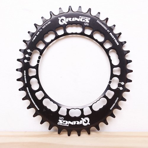 ROTOR / Q-RINGS / ROAD QX1 / Single Oval Chain Rings / 110BCD / 38T / 11S