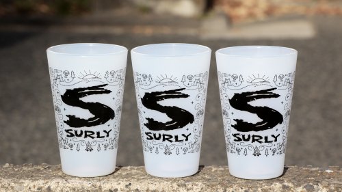 Surly / Sillicone Pint Glass / White