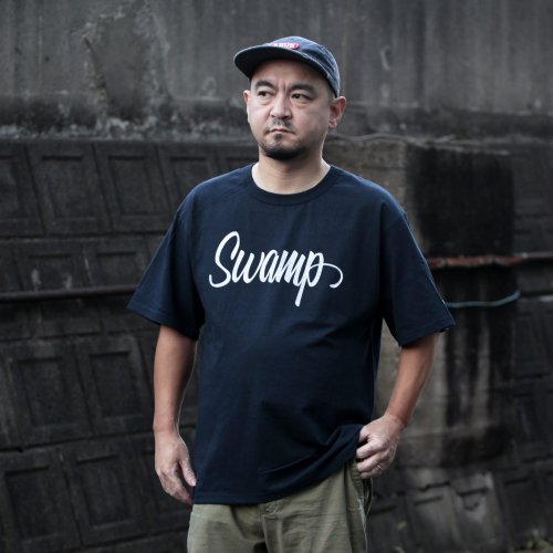 Swamp Basic Logo Heavy Weight T-Shirts / Navy