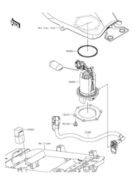 [15] フューエルポンプ 2016年 BR125 HGF(Z125 PRO)仕様部品図・部品価格公開簡単操作マウスでサクサク部品注文 -  MURASHIMA OnLineShop