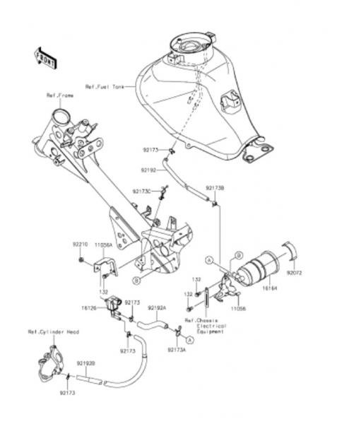 [17] フューエルエバポレイティブシステム 2016年 BR125 HGF(Z125  PRO)仕様部品図・部品価格公開簡単操作マウスでサクサク部品注文 - MURASHIMA OnLineShop