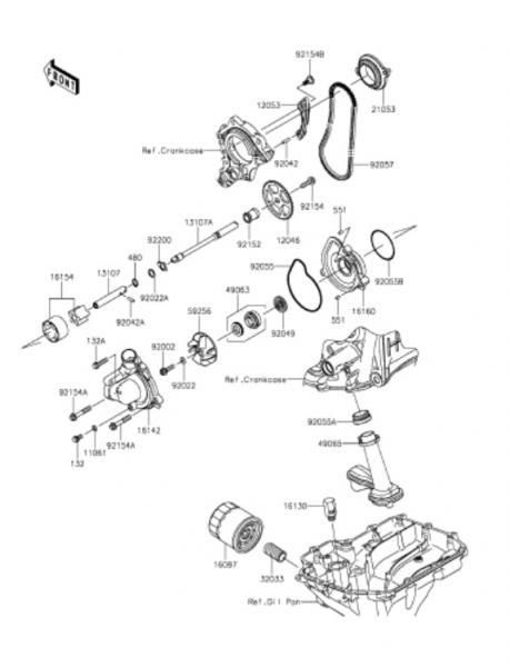 2016-2016年 ZX1000 SGF/SGFA/SGFB (NINJA ZX-10R ABS) 仕様部品図