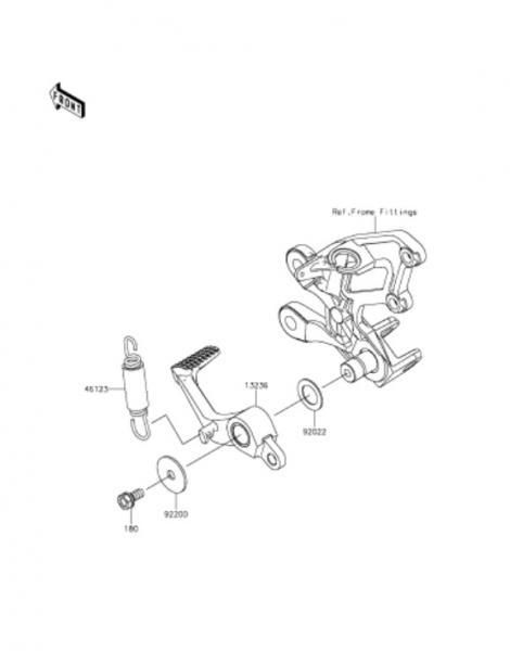 F-5] Brake Pedal 2016 ZX1400HGF (NINJA ZX-14R ABS) 仕様部品