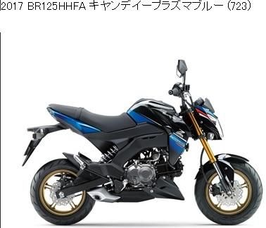 2017 取り扱い説明書 Z125 PRO HHF HHFA