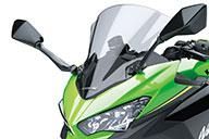 Amazon | 適用車種 Ninja400 忍者250 EX400 スクリーン フロント