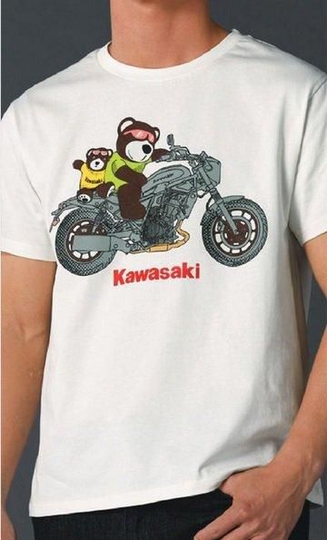 カワサキタンデムスターベアーTシャツ | お揃いコーデ カワサキタンデムスターベアーTシャツ | お揃いコーデ