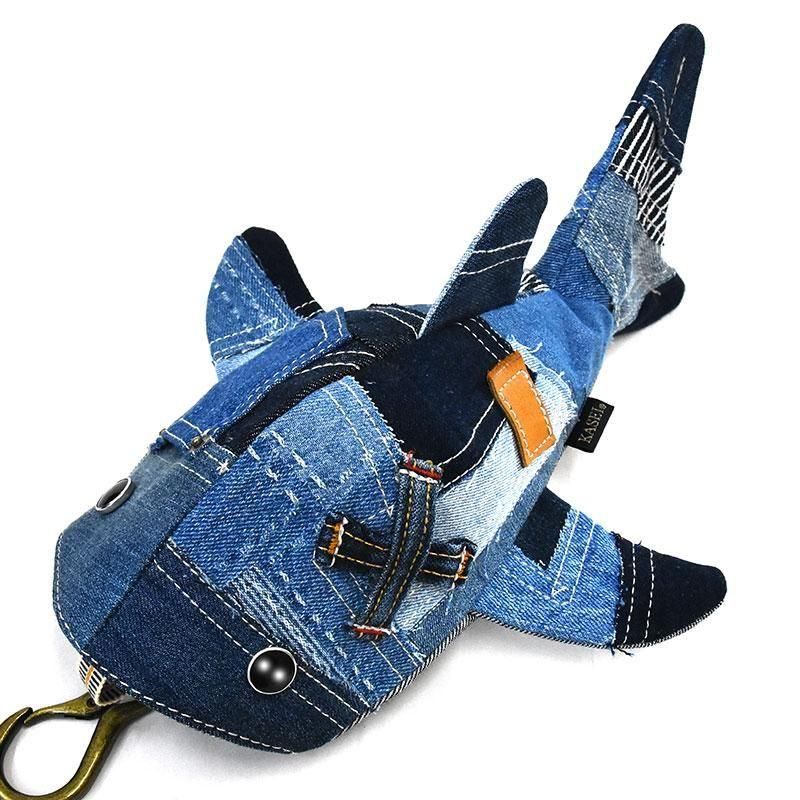 ❤️デニムリメイク❤️ジャガード猫しゃんチャーム デニムリメイク 2WAYトートバッグ・サコッシュ「茶トラ猫