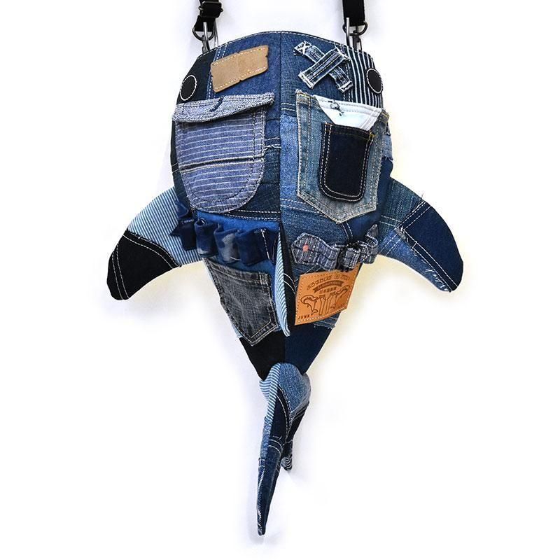 KASEI ユニセックス 小サメ ショルダーバッグ デニム KASEI ユニセックス 小サメ ショルダーバッグ デニム Amazon.co