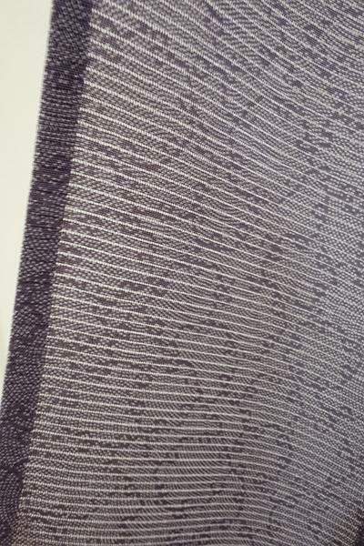 銀座【C-719】絽 江戸小紋 紫苑色 鮫に雪輪文（N） - 銀座きもの青木