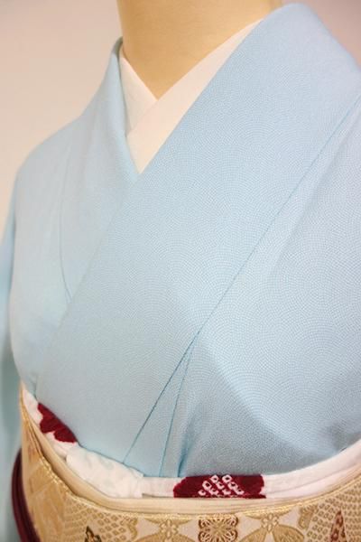 WEB限定【C-1156】 江戸小紋 空色 鮫（くるり製） - 銀座きもの