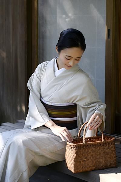 G-903】山葡萄籠バッグ 横長 網代 中(新品) - 銀座きもの青木 G-903】山葡萄籠バッグ 横長 網代 中(新品) - 銀座きもの青木