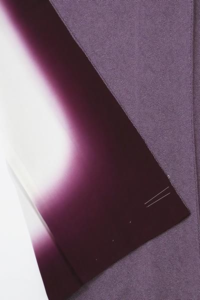 あおき【C-1500】（S）江戸小紋 葡萄色 鮫（しつけ付） - 銀座