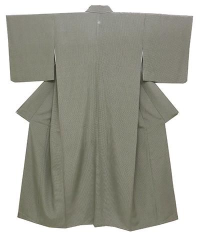 美品 ロング寸 お茶事に最適 極上縮緬地 色無地（正絹）仕立上り