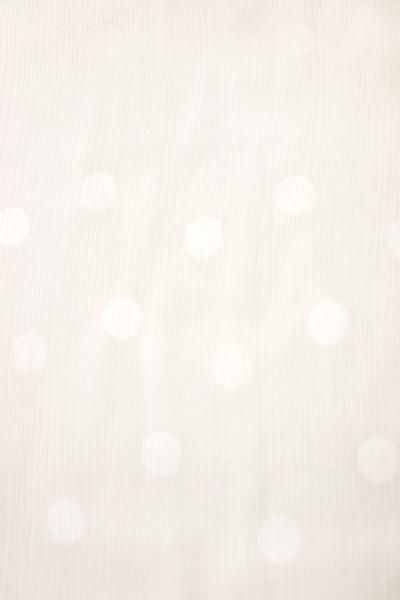 銀座【F-376】単衣 楊柳 長襦袢 練色 水玉文 - 銀座きもの青木