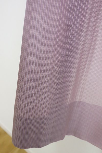 銀座【E-1073】薄物 道行コート 虹色×浅紫色 竪暈かし - 銀座きもの 
