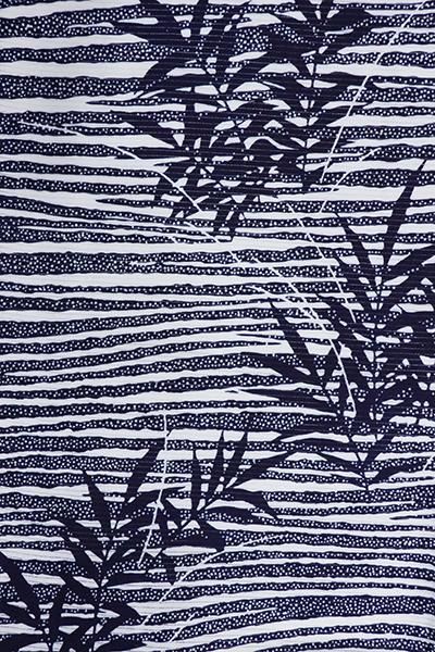 茶道稽古着　二部式　しじら織り　綿　【La mer bleue (青い海)】 茶道稽古着二部式しじら織り綿【La mer bleue (青い海)】