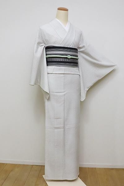 専用Y3513❁美品 単衣 きもの英謹製 手縫い仕立て 小紋 洗える着物 仕立て上がり】江戸小紋 すぐに着られる洗える着物 Mサイズ No