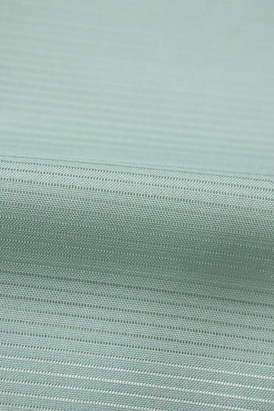 銀座【C-1682】きもの英製 絽 染一ッ紋 色無地 千草色 - 銀座きもの