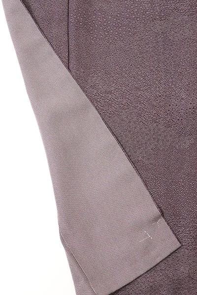 銀座【C-1687】江戸小紋 葡萄鼠色 雲取りに小紋柄寄せ（反端付